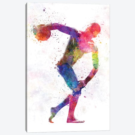 Discobolus Canvas Print #PUR202} by Paul Rommer Canvas Wall Art