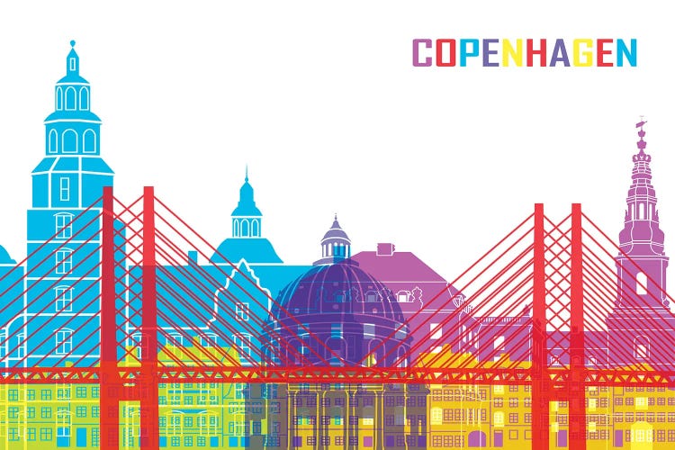 Copenhagen Skyline Pop