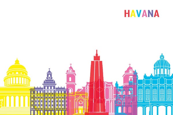 Caribbean: Havana Skyline Pop by Paul Rommer
