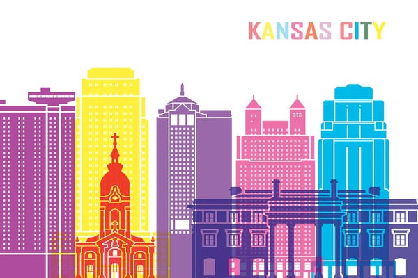 Missouri: Kansas City II Skyline Pop by Paul Rommer