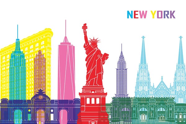 New York Skyline Pop