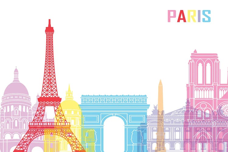 Paris Skyline Pop