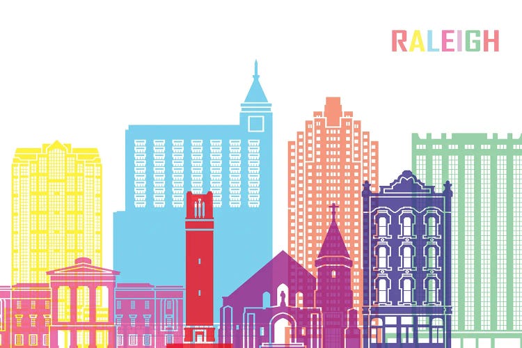 Raleigh II Skyline Pop by Paul Rommer wall art