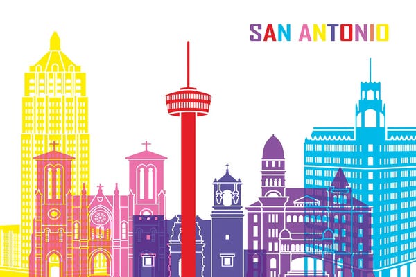San Antonio Skyline Pop