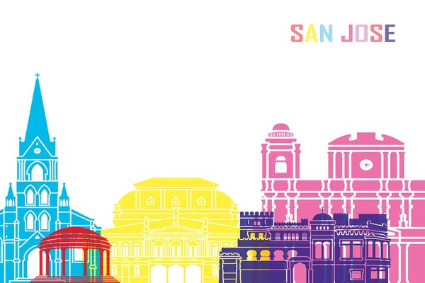 San Jose: San Jose Cr Skyline Pop by Paul Rommer