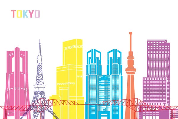 Tokyo: Tokyo IIi Skyline Pop by Paul Rommer