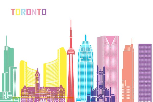 Ontario: Toronto Skyline Pop by Paul Rommer