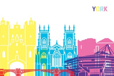 York Skyline Pop by Paul Rommer canvas print