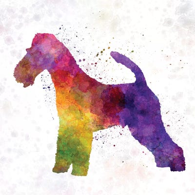 Fox Terrier In Watercolor by Paul Rommer canvas print