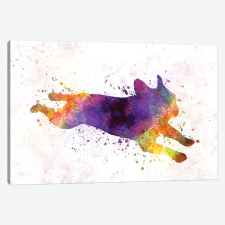 French Bulldog 03 Canvas Print #PUR261} by Paul Rommer Canvas Artwork