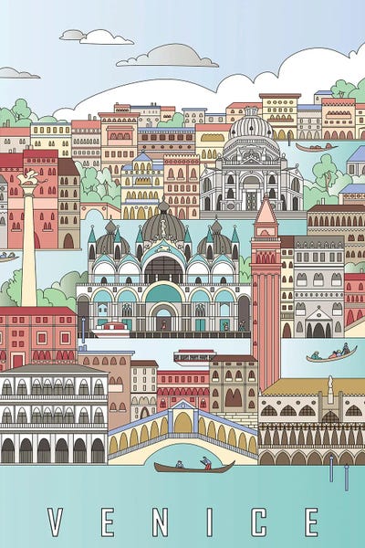 Venice: Venice City Poster by Paul Rommer