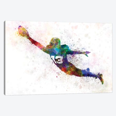 American Football Player Scoring Touchdown III Canvas Print #PUR28} by Paul Rommer Canvas Artwork