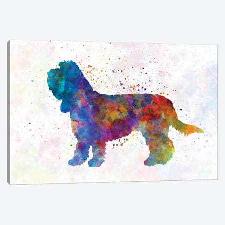 Grand Basset Griffon Vendeen In Watercolor Canvas Print #PUR298} by Paul Rommer Art Print
