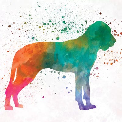 Great Gascony Blue In Watercolor by Paul Rommer canvas print