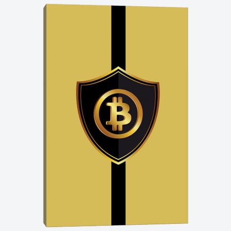 Bitcoin Poster Canvas Print #PUR3168} by Paul Rommer Canvas Wall Art