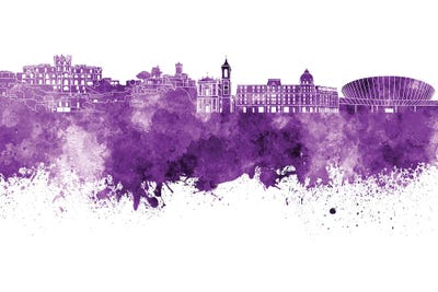 Nice Skyline In Lilac by Paul Rommer canvas print