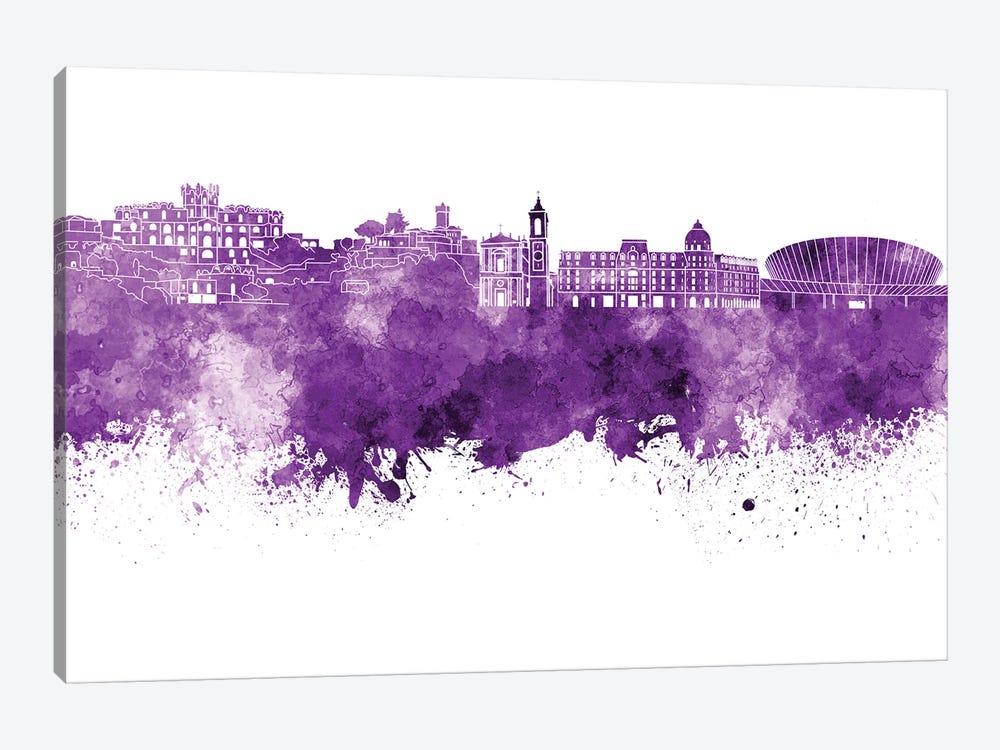 Nice Skyline In Lilac by Paul Rommer 1-piece Canvas Art