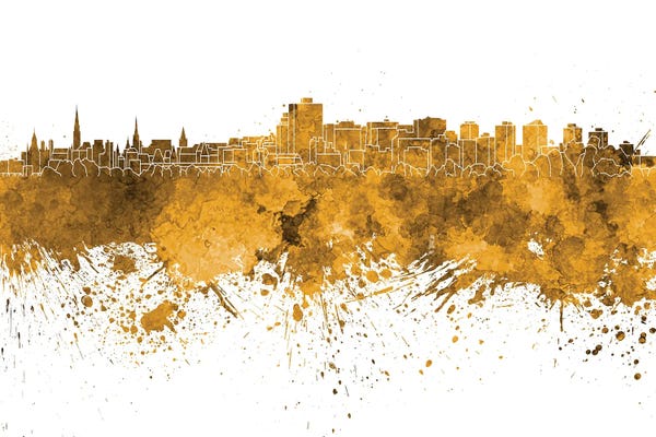 Ontario: Ottawa Skyline In Orange by Paul Rommer