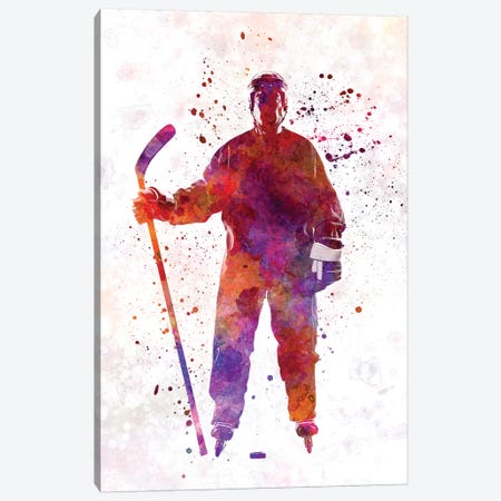 Hockey Skater I Canvas Print #PUR333} by Paul Rommer Canvas Wall Art
