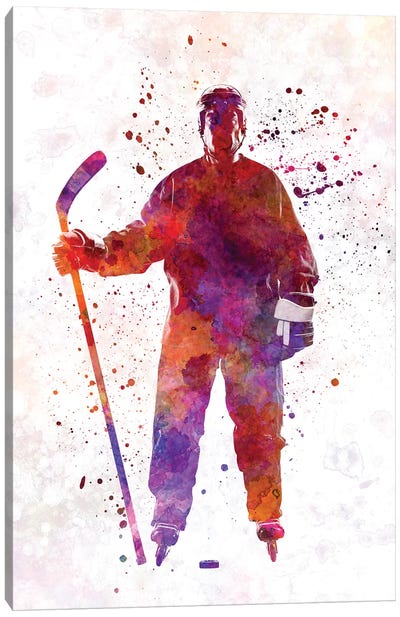 Hockey Skater I Canvas Art Print - Hockey Art