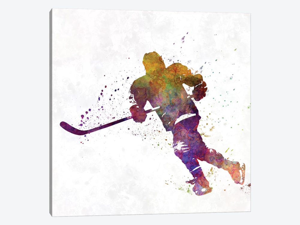 Hockey Skater VI by Paul Rommer 1-piece Canvas Artwork