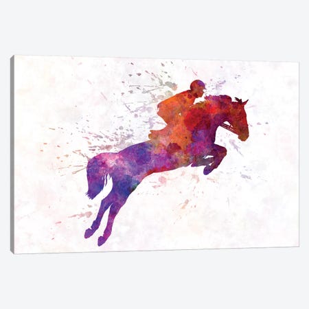 Horse Show I Canvas Print #PUR344} by Paul Rommer Canvas Artwork