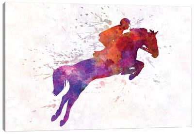 Horse Show I Canvas Art Print - Equestrian Art