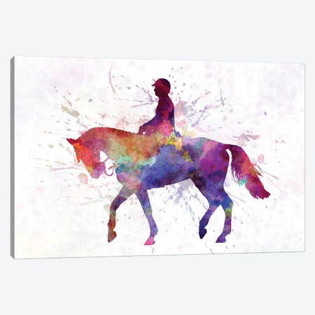 Horse Show II Canvas Print #PUR345} by Paul Rommer Canvas Wall Art