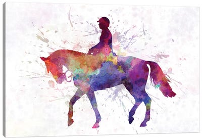 Horse Show II Canvas Art Print - Equestrian Art