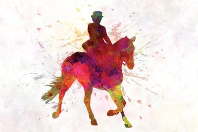 Horse Show III by Paul Rommer metal wall art