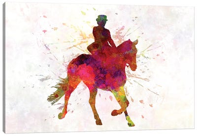 Horse Show III Canvas Art Print - Equestrian Art