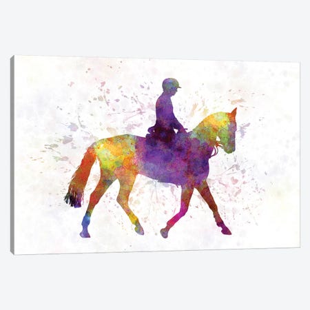 Horse Show IV Canvas Print #PUR347} by Paul Rommer Canvas Artwork