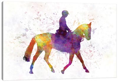 Horse Show IV Canvas Art Print - Equestrian Art