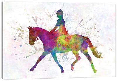 Horse Show V Canvas Art Print