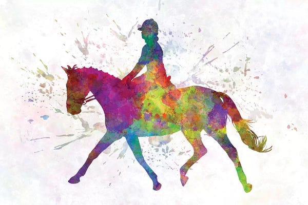Kids Sports Art: Horse Show V by Paul Rommer