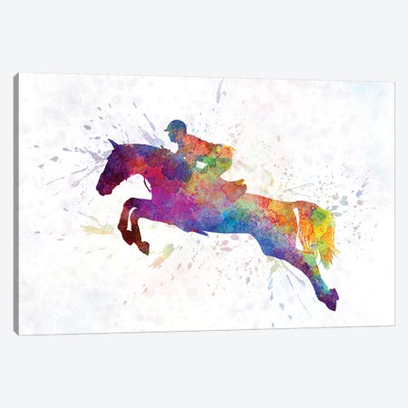 Horse Show VI Canvas Print #PUR349} by Paul Rommer Canvas Art Print