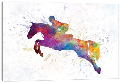 Horse Show VI Canvas Art Print - Equestrian Art