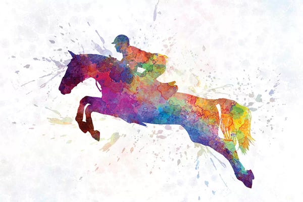 Kids Sports Art: Horse Show VI by Paul Rommer