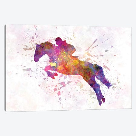 Horse Show VII Canvas Print #PUR350} by Paul Rommer Canvas Artwork