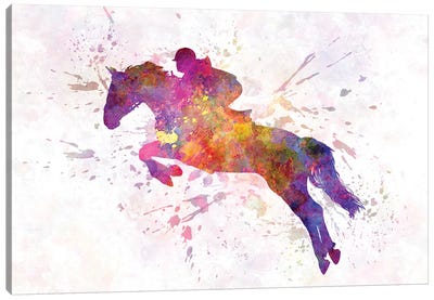Horse Show VII Canvas Art Print - Equestrian Art