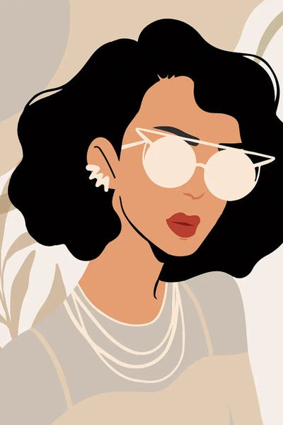 Woman Abstract Portrait Minimalist