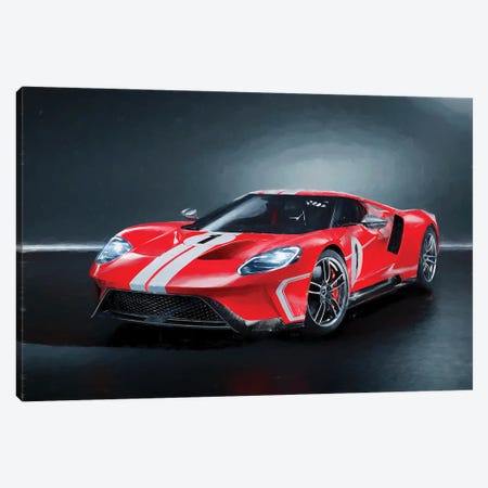 Ford Tuning GT II Canvas Print #PUR3553} by Paul Rommer Canvas Art Print
