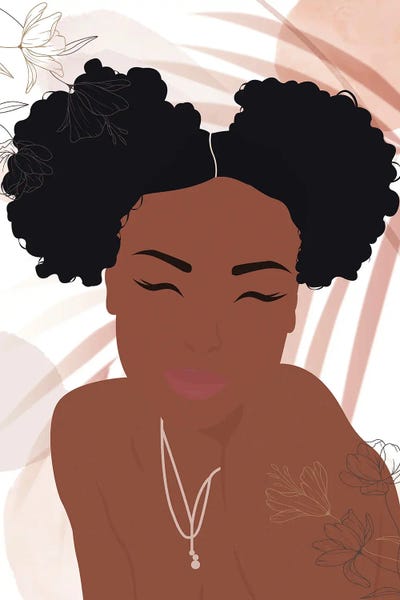 Woman Abstract Portrait Minimalist II by Paul Rommer canvas print