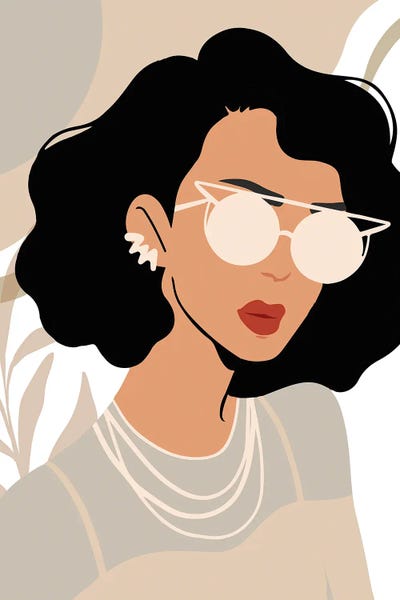 Woman Abstract Portrait Minimalist III