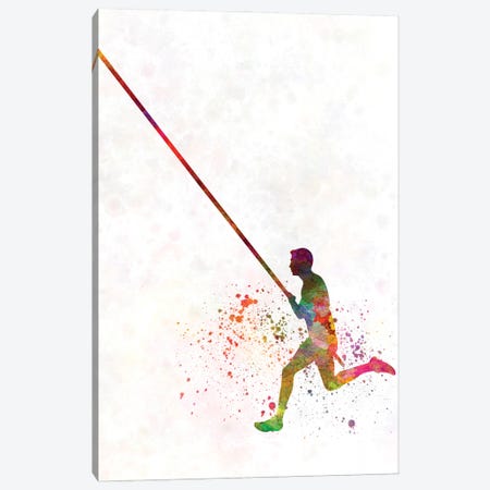 Olympic Pertiga Jump In Watercolor I Canvas Print #PUR3587} by Paul Rommer Art Print