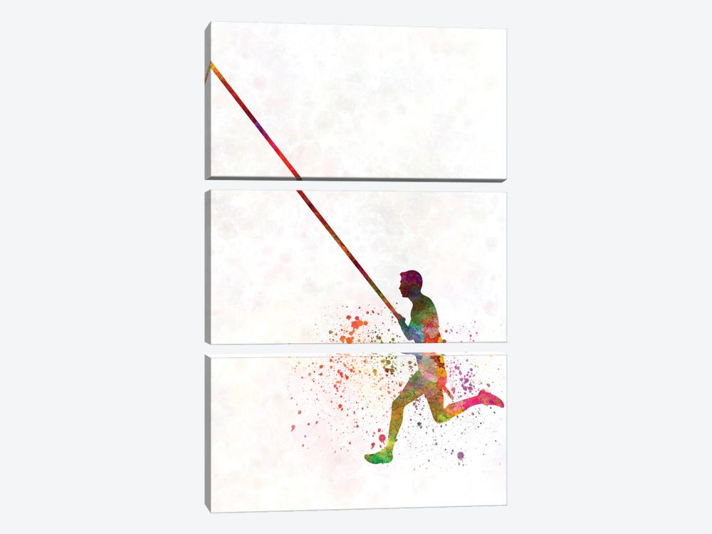 Olympic Pertiga Jump In Watercolor I by Paul Rommer 3-piece Art Print