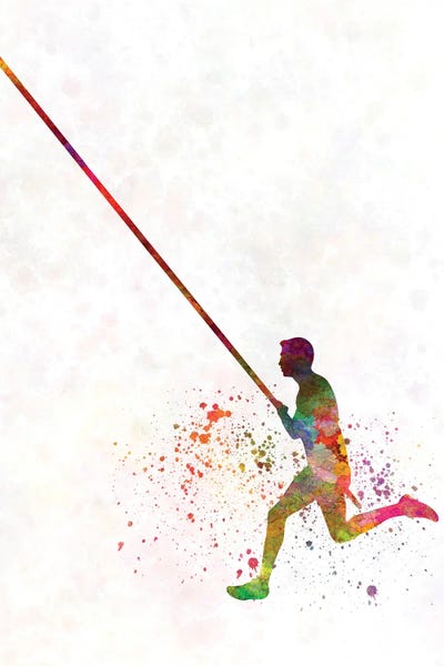 Paul Rommer: Olympic Pertiga Jump In Watercolor I by Paul Rommer