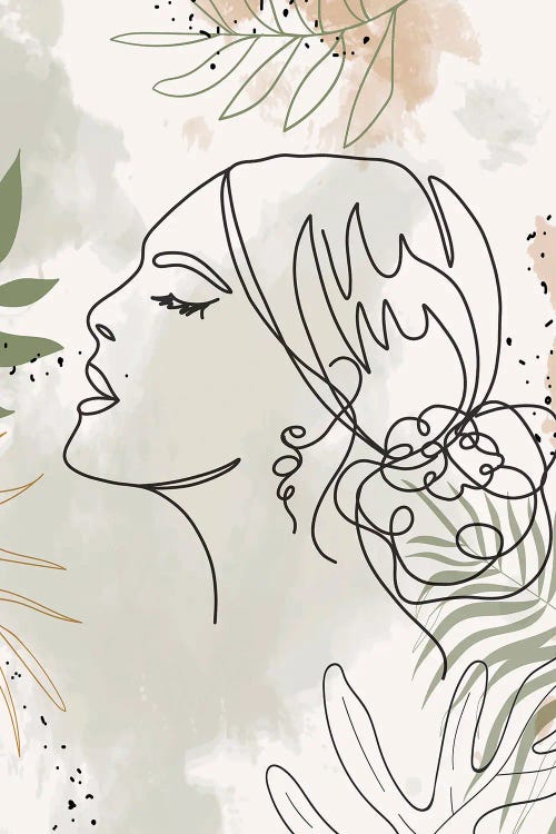 Minimalist Portrait Of Woman III by Paul Rommer wall art