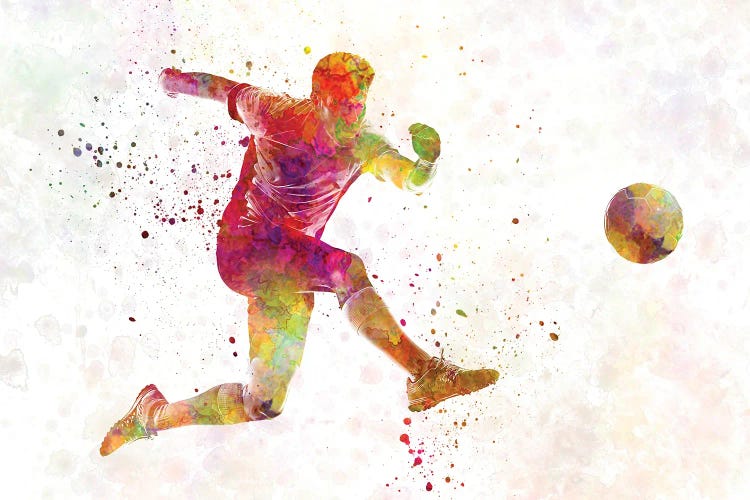 Man Soccer Football Player XX by Paul Rommer wall art