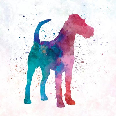 Irish Terrier In Watercolor by Paul Rommer framed wall art